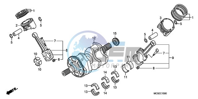 CRANK SHAFT/PISTON