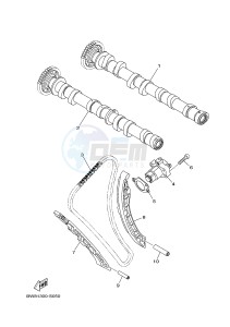 MTN-1000D MT-10 SP MT-10 SP (BW81) drawing CAMSHAFT & CHAIN