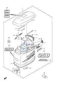 DF 250 drawing Engine Cover