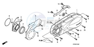 SH300AR9 Europe Direct - (ED / ABS) drawing LEFT CRANKCASE COVER