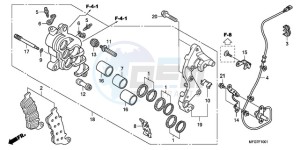 CB600FA39 Europe Direct - (ED / ABS ST) drawing R. FRONT BRAKE CALIPER (CB600FA/FA3)