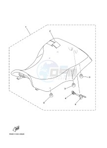 YFM450FWAD YFM450PHE GRIZZLY 450 EPS (2LC6 2LC7) drawing SEAT