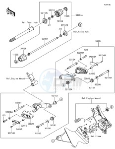 Z1000SX ZX1000WHF XX (EU ME A(FRICA) drawing Accessory(Slider)