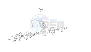 SENDA SM X-TREM - 50 CC EU2 drawing WATER PUMP