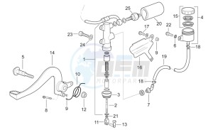 etx 125 1998 drawing Rear brake I