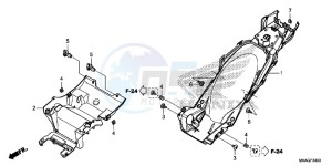 NC750SDG NC750X Europe Direct - (ED) drawing REAR FENDER