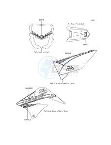 KLX150L KLX150EEF XX (EU ME A(FRICA) drawing Decals