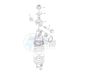 YZF R6 50TH 600 drawing REAR SUSPENSION