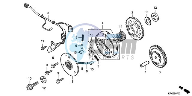 PULSE GENERATOR/STARTING CLUTCH