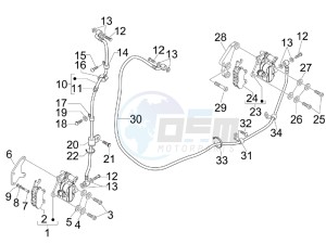 Nexus 300 ie e3 drawing Brakes hose  - Calipers