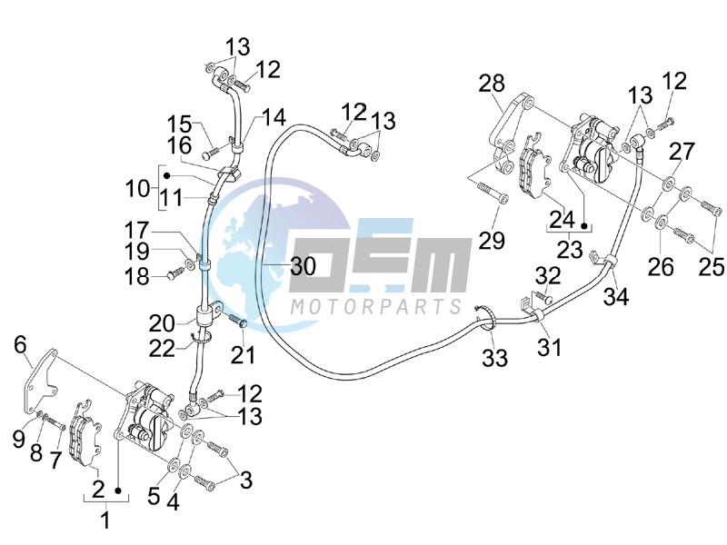 Brakes hose  - Calipers