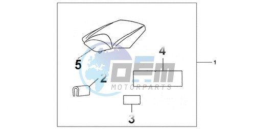 REAR SEAT COWL CANDY TAHITIAN BLUE