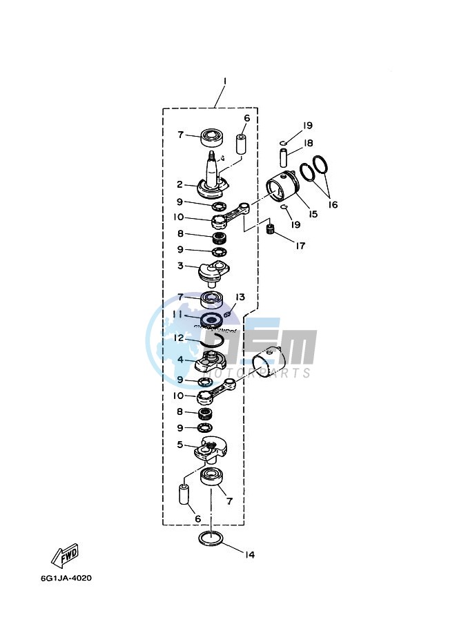 CRANKSHAFT--PISTON