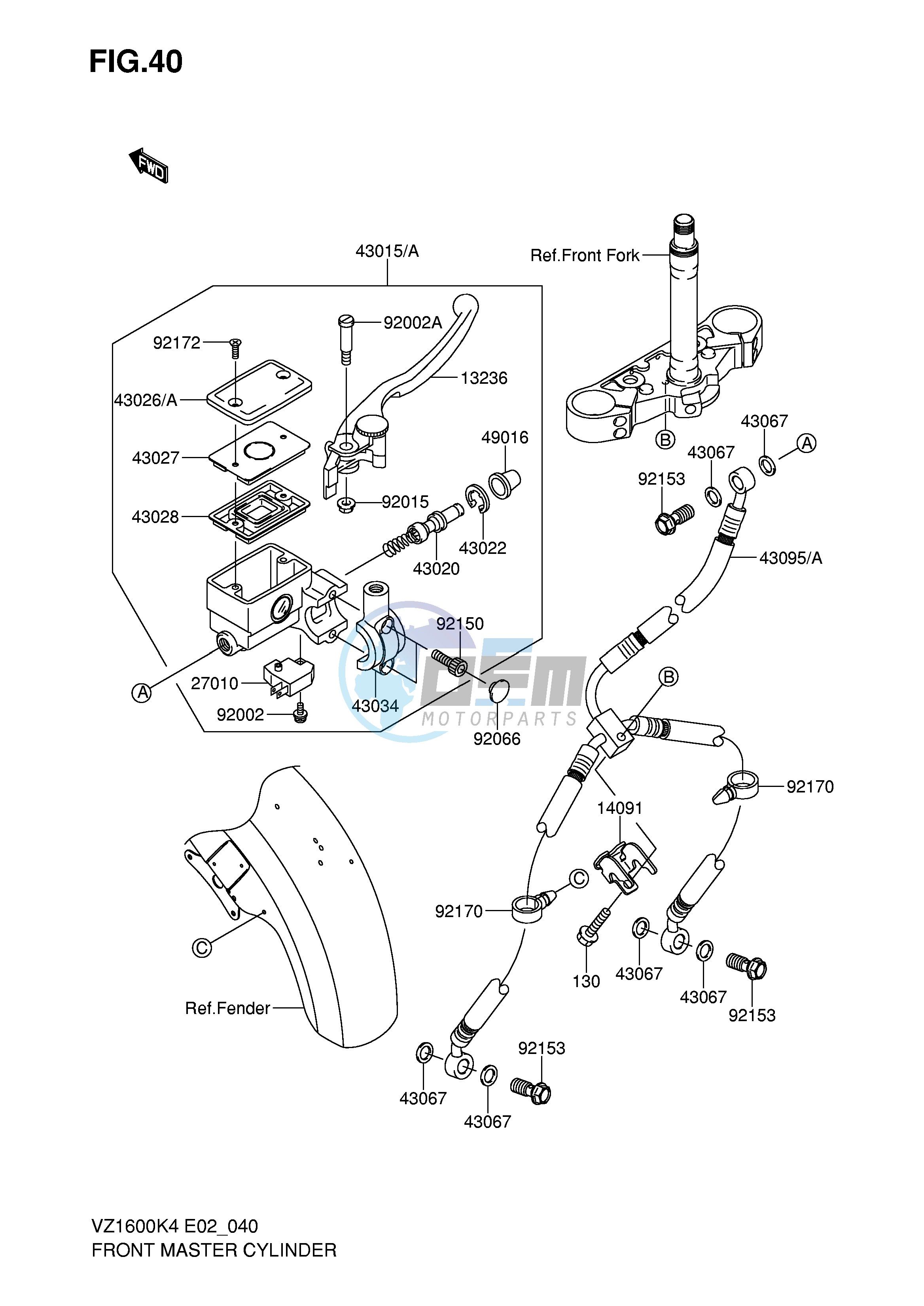 FRONT MASTER CYLINDER