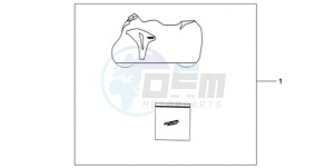 CBR1000RAA F / ABS CMF drawing INDOOR CYCLE COVER