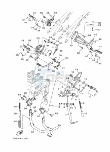 TRACER 900 GT MTT850D (B1J8) drawing STAND & FOOTREST