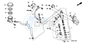 VFR1200FDC VFR1200F Dual Clutch E drawing RR. BRAKE MASTER CYLINDER