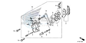 CBR125RF CBR125R 2ED - (2ED) drawing FRONT BRAKE CALIPER