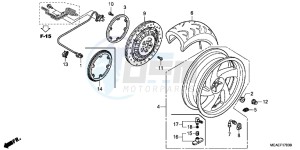 GL1800G GOLDWING 2ED drawing REAR WHEEL