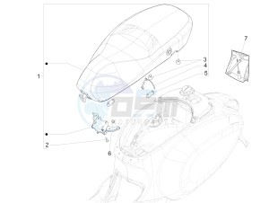 Sprint 50 2T (EMEA) drawing Saddle/seats