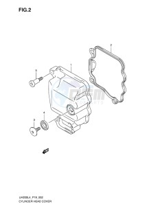 UH200 ABS BURGMAN EU drawing CYLINDER HEAD COVER