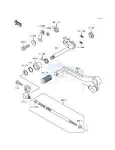 ZX 750 P [NINJA ZX-7R] (P1-P4) [NINJA ZX-7R] drawing GEAR CHANGE MECHANISM