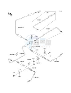 KAF 620 J [MULE 3010 TRANS4X4] (J6J-J8F) J8F drawing BRAKE PIPING