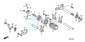 CRF150RBC drawing GEARSHIFT DRUM