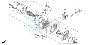 TRX90EX SPORTRAX90 drawing STARTING MOTOR