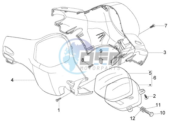 Speedometer Kms. - handlebar covers