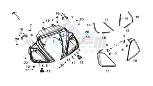 MAXSYM 600I drawing COWLING SPEEDOMETER