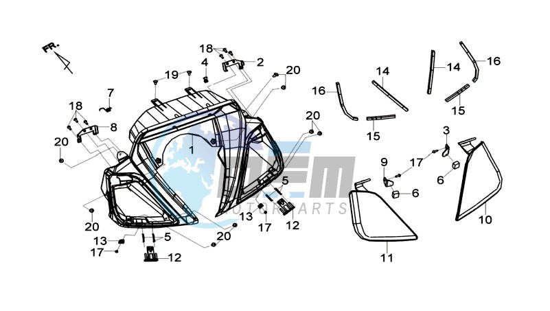 COWLING SPEEDOMETER