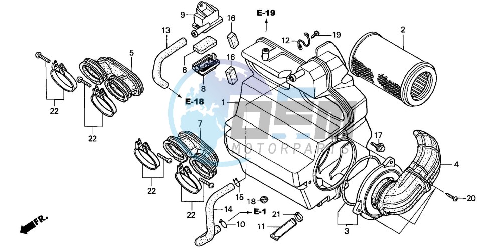 AIR CLEANER (CB600F2/F22)