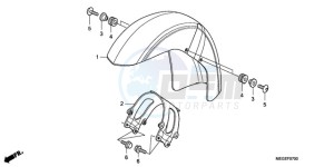 VT750C9 Australia - (U / MK) drawing FRONT FENDER