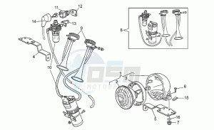 750 X Polizia - PA 2A Serie Polizia/PA 2A Serie drawing Blue headlight/horns