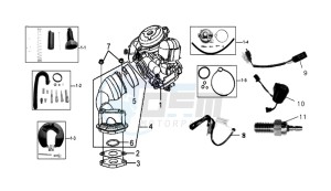 MIO 50 45KMH drawing CARBURATOR