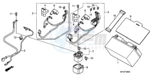 CB600FA9 Spain - (SP / ABS 25K) drawing BATTERY