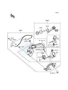 Z900 ABS ZR900BHF XX (EU ME A(FRICA) drawing Accessory(Large Meter Cover)