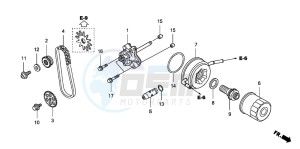 FJS400D SILVER WING drawing OIL PUMP