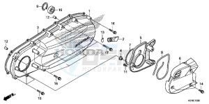 SH125DSE SH125DS UK - (E) drawing LEFT SIDE COVER