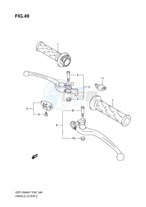 GSF-1250S BANDIT EU drawing HANDLE LEVER