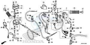 TRX420TE1F TRX420 Europe Direct - (ED) drawing SWITCH/CABLE