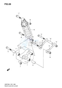 GSR750 EU drawing REAR CUSHION LEVER