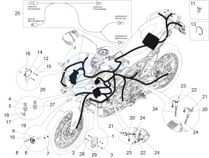 CAPONORD 1200 RALLY E3 ABS (NAFTA) drawing Front electrical system