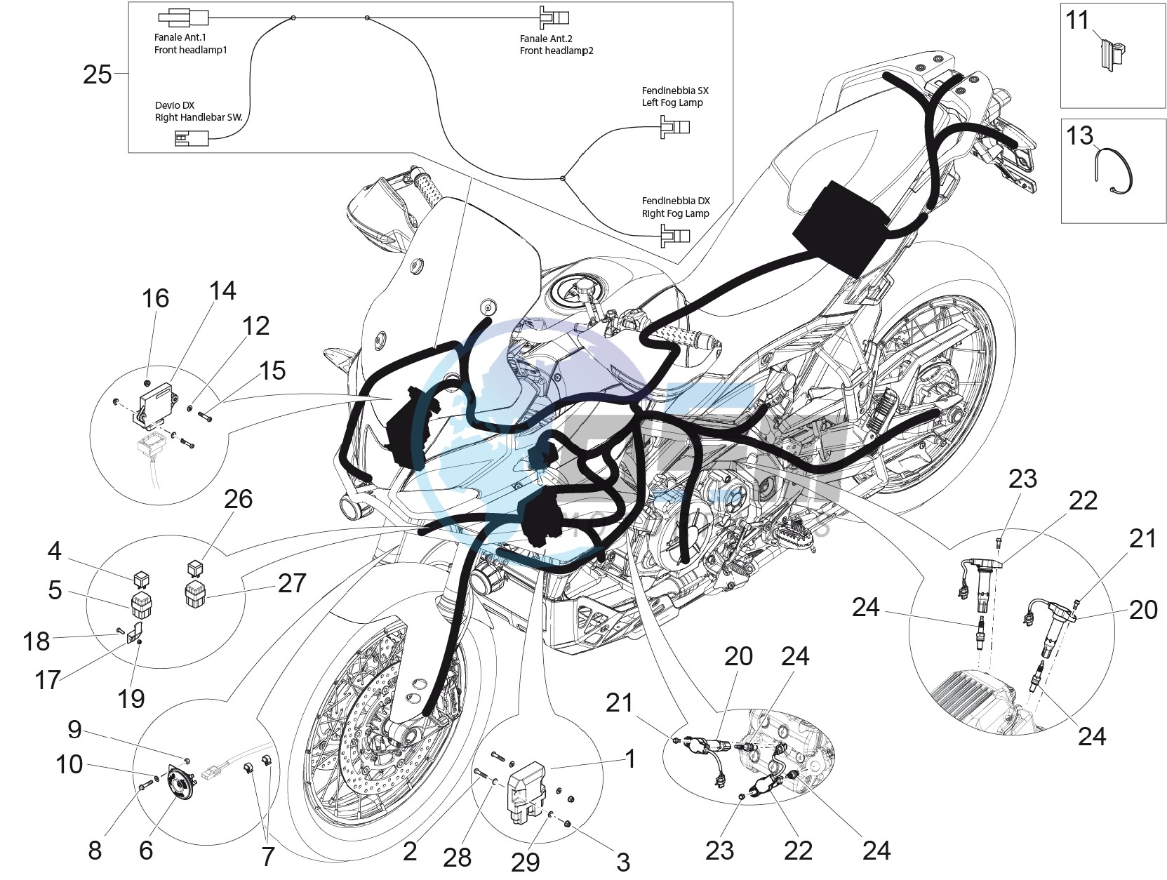 Front electrical system