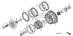 CBF600N9 Europe Direct - (ED / 25K) drawing CLUTCH