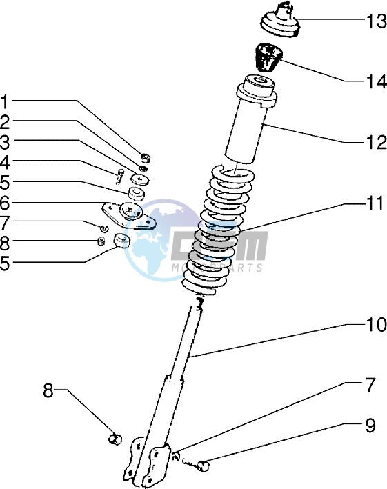 Front shock absorber