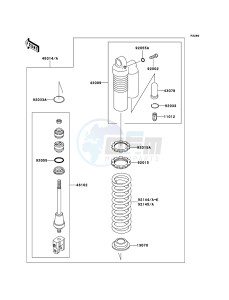 KX85 / KX85 II KX85A9F EU drawing Shock Absorber(s)