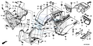 TRX420FA6H Europe Direct - (ED) drawing REAR FENDER