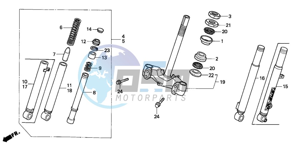 FRONT FORK/STEERING STEM